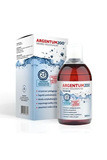 Argentum200 Srebro koloidalne 25ppm tonik