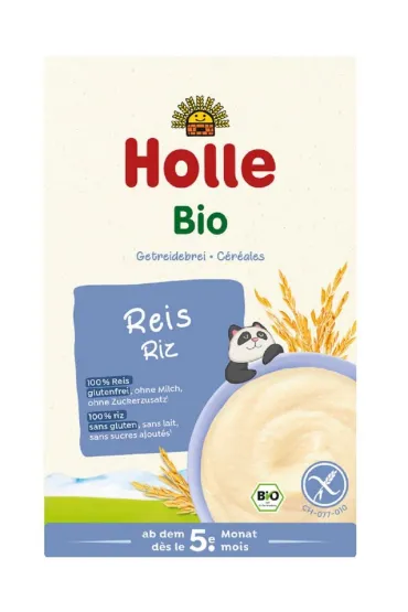 Holle Kaszka ry�owa bezmleczna bez glutenu od 5 miesi�ca 250 g Bio