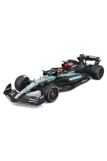 Formula With Helmet & Plastic Stand Mercedes-Amg Bburago