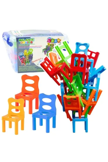 Gra zr�czno�ciowa spadaj�ce krzes�a 36el LeanToys