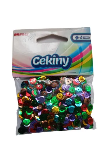 Cekiny b�yszcz�ce MB 10 mix kolor�w 8mm, 10g