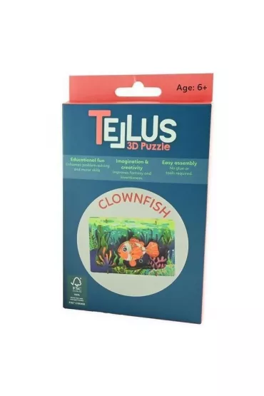 Puzzle Drewniany rozk�adany teatrzyk 3D - Rybka b�azenek Robe