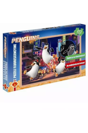 Puzzle fluorescencyjne 20 el. Maxi - Pingwiny z Madagaskaru Alexander
