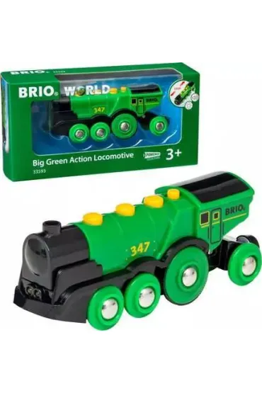 Lokomotywa klasyczna zielona 33593 Brio
