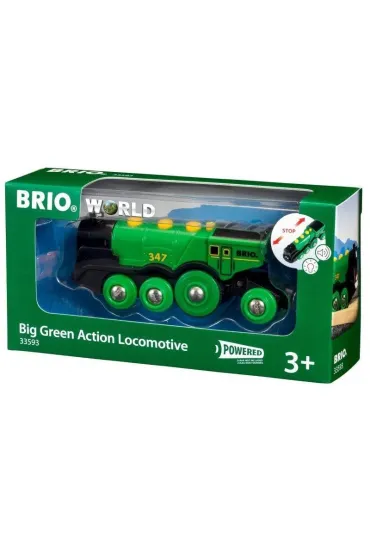 Lokomotywa klasyczna zielona 33593 Brio