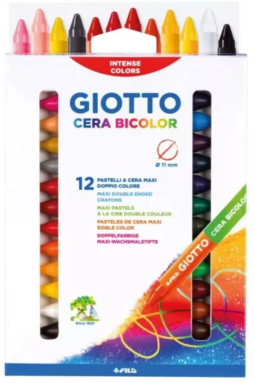 Giotto Kredki woskowe Cera dwustronne 24 kolor�w