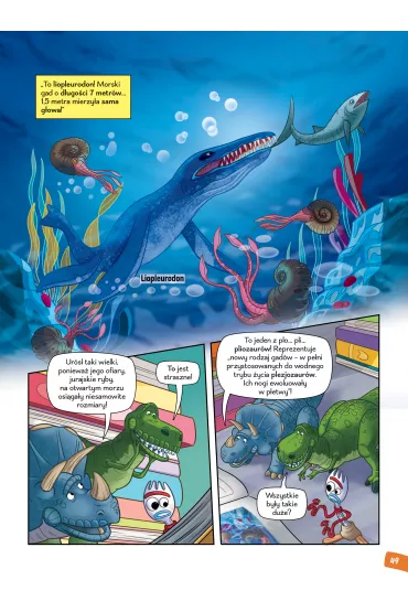 Czas gigant�w, czyli dinozaury jury. Nauka z komiksem. Era dinozaur�w. Tom 2 - Sara Storino, Jacopo Olivieri, Letizia Algeri, Andrea  Greppi, Benedetta Barone, Marco Colletti, Marco Forcelloni, Massimo Asaro, Stefano Broccoli