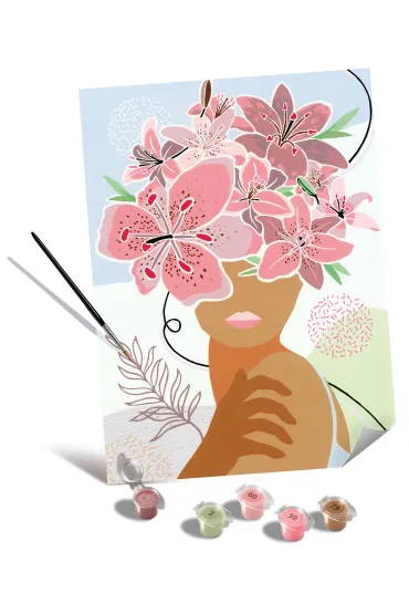 Ravensburger Malowanie po numerach CreArt na p��tnie - Kwiaty w mojej g�owie 30x40cm