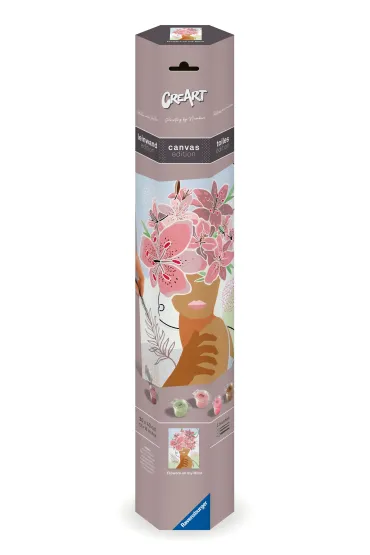 Ravensburger Malowanie po numerach CreArt na p��tnie - Kwiaty w mojej g�owie 30x40cm