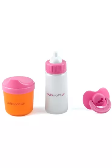 Zestaw do karmienia smoczkiem z mlekiem * Dolls World