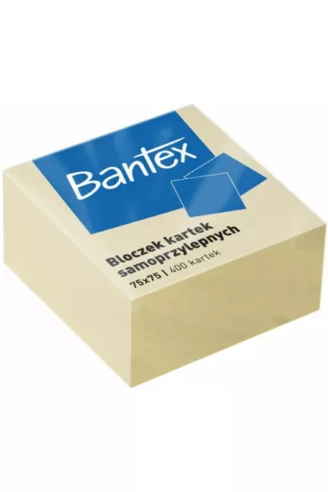 Bantex Bloczki samoprzylepne 75 x 75 mm 400 kartek