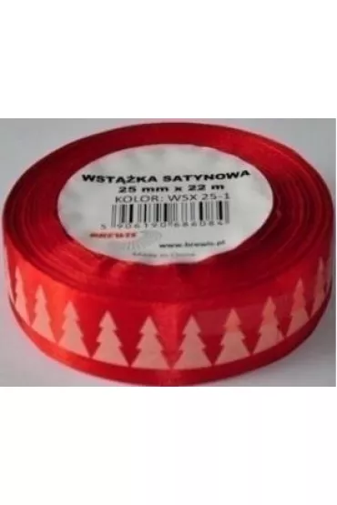 Brewis Wst��ka satynowa Bo�e Narodzenie WSX25-1 25mm x 22m