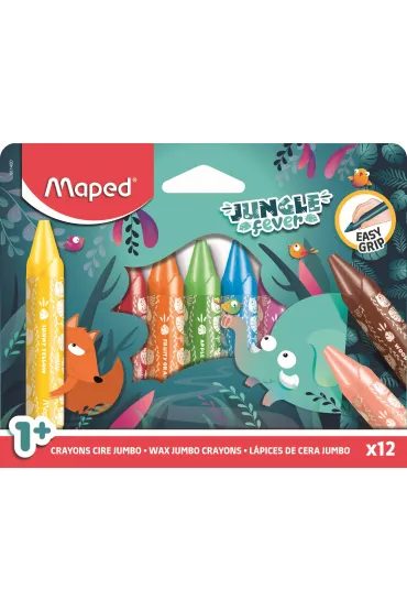 Maped Kredki Jumbo Jungle Fever �wiecowe 12 szt
