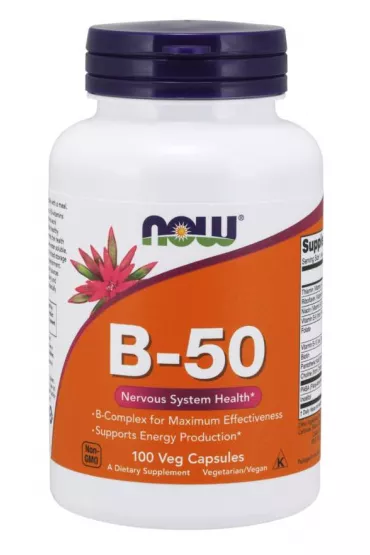 Now Foods Witamina B-50 Suplement diety 100 kaps.