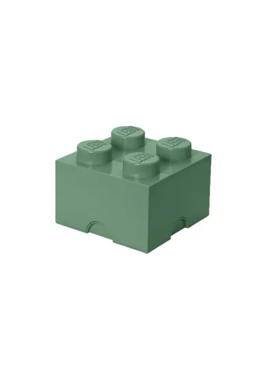 Pojemnik klocek LEGO Brick 4 Oliwkowy