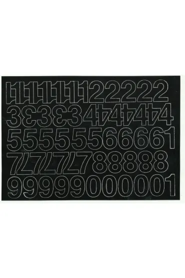 Artdruk Cyfry samoprzylepne 2 cm czarne 8 szt.