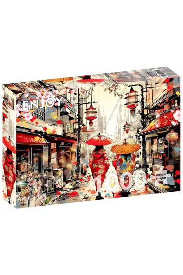 Puzzle 1000 Spacer po Tokio / Japonia Enjoy