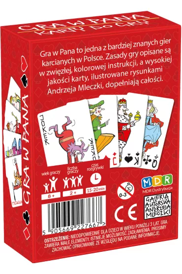 Gra w Pana. Karty do gry
