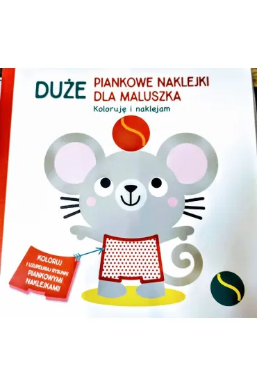 Myszka. Du�e piankowe naklejki dla maluszka. Koloruj� i naklejam