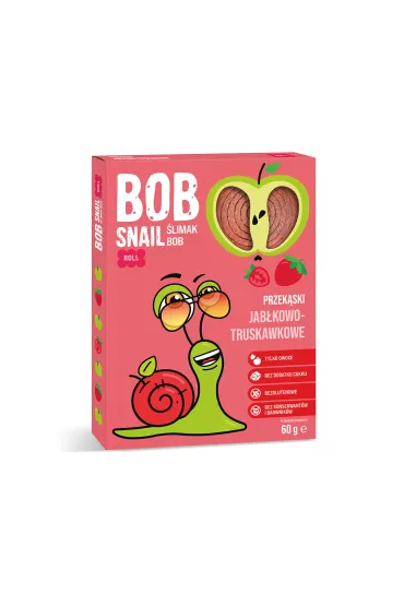 Bob Snail Przek�ska jab�kowo-truskawkowa 60 g
