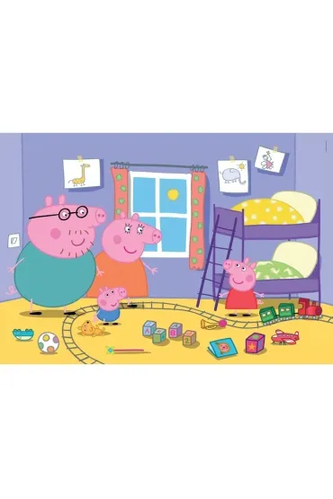 Puzzle 60 el. Maxi SuperColor.Peppa Pig Clementoni