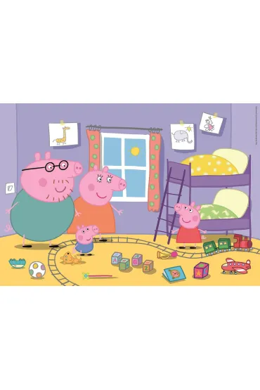 Puzzle 60 el. Maxi SuperColor.Peppa Pig Clementoni