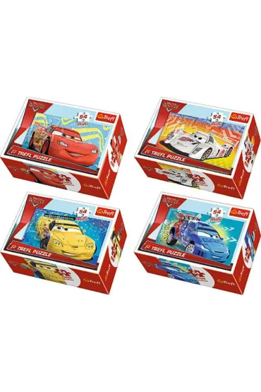 Puzzle mini 54 el. Cars 2 Przed wy�cigiem 19540, 19541, 19542, 19543 Trefl