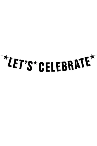 PartyDeco Baner Let's celebrate 14 x 106 cm