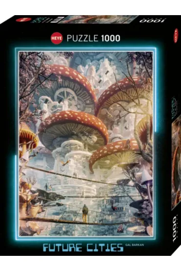 Puzzle 1000 el. Miasta przysz�o�ci, Kraina grzyb�w Heye