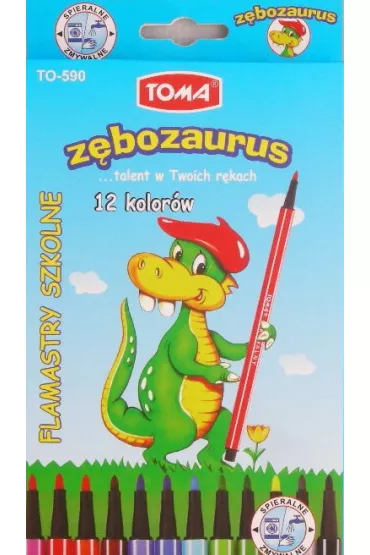 Toma Flamastry zmywalne 12 szt.