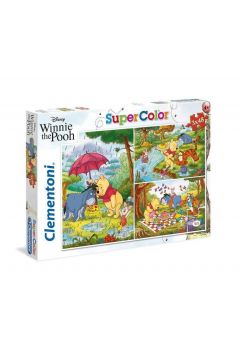Puzzle 3 x 48 el. Supercolor. Winnie the Pooh Clementoni