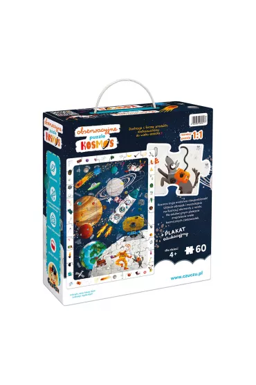 Puzzle obserwacyjne 60 el. Kosmos Bright Junior Media