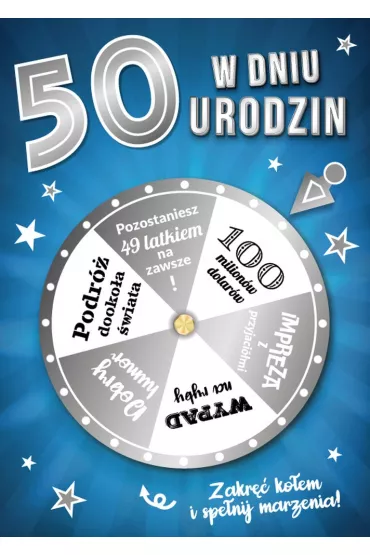 Armin Style KARNET URODZINY 50 B6 Z KOP AS GM-1069 FOL