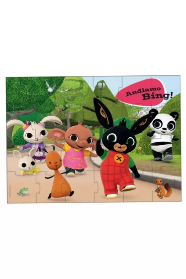 Wielkie puzzle pod�ogowe 24 el. Bing 1 Lisciani