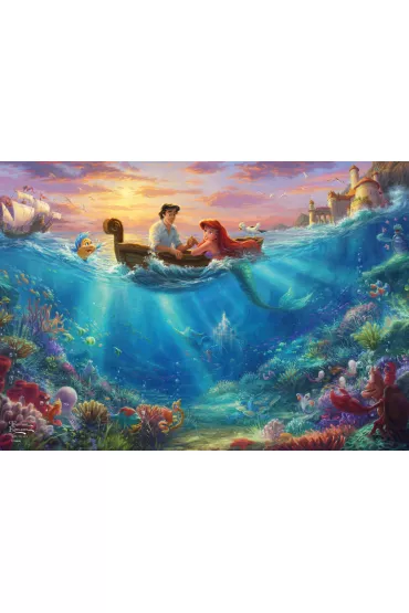 Puzzle w puszce 500 el. Thomas Kinkade, Ma�a Syrenka Schmidt - Thomas  Kinkade