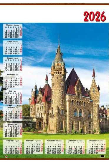 Kalendarz Tr�jdzielny G�ry 2019 - Plakat Polski