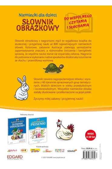 Niemiecki dla dzieci. S�ownik obrazkowy