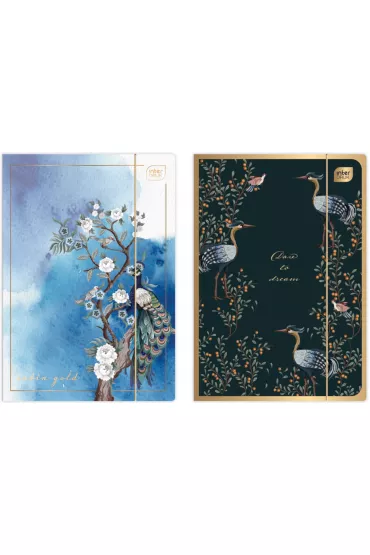 Interdruk Satin Gold Teczka z gumk� papierowa A4 Satin Gold 1