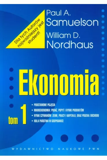 Ekonomia. Tom 1 - William D. Nordhaus, Samuelson Paul A I Nordhaus William D