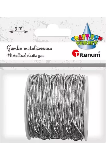Titanum Gumka metalizowana srebrna 2mmx9m