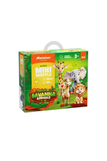Mini Waffle KLOCKI KONSTR WAFLE MINI 100EL SAWANNA MARIO WB