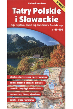 Tatry Polskie i Sowackie. Mapa turystyczna 1:40 000