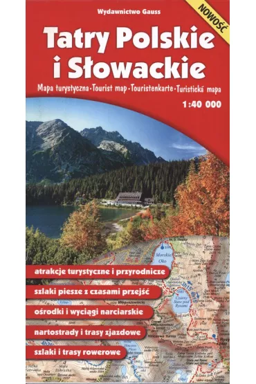 Tatry Polskie i S�owackie. Mapa turystyczna 1:40 000