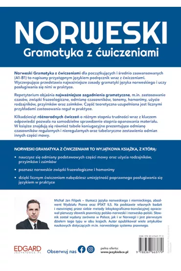 Norweski. Gramatyka z �wiczeniami. Poziom A1-B1 - Micha� Jan Filipek