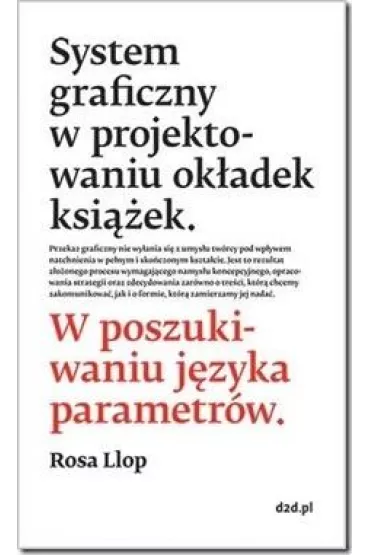 System graficznyw projektowaniu okadek ksiek - Rosa  Llop