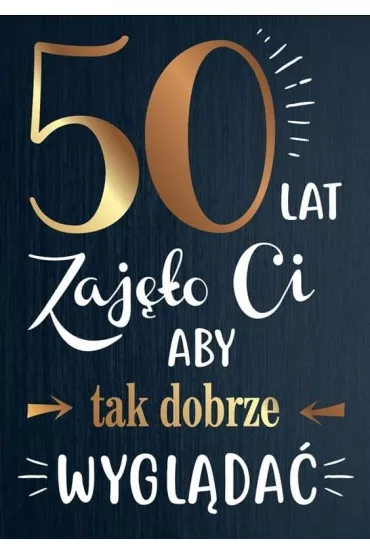 Kukartka Karnet B6 PR-107 Urodziny 50