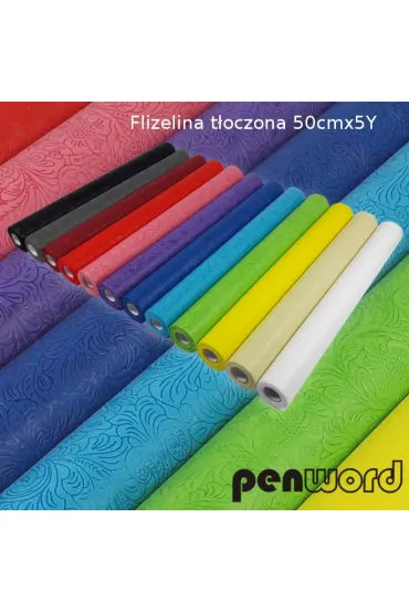 Polsirhurt Flizelina t�oczona 50cm mix kolor�w (towar wybierany losowo) 4.57 m