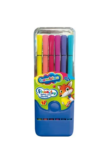 St. Majewski Flamastry w pude�ku plastikowym 12 szt.