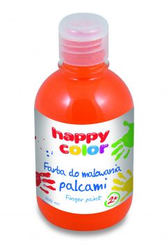 Happy Color Farba do malowania palcami 300 ml pomaraczowa