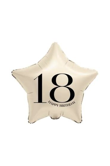 Godan BALON FOL GWIAZDA 18 KREM 44CM GO B/C
